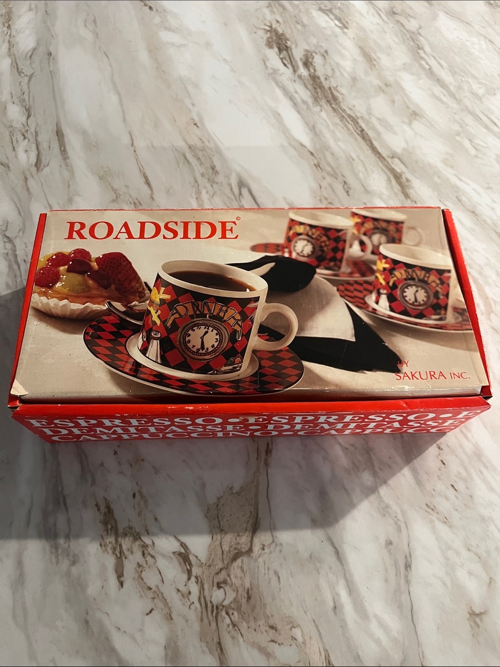 Roadside by Sakura Espresso Cups & Saucers Set
